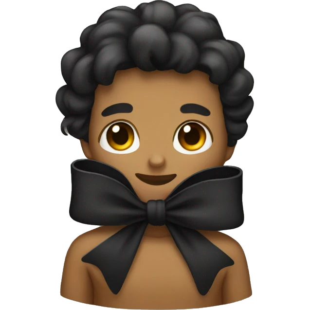 Black bow emoji