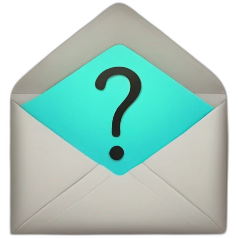 envelope with question mark emoji