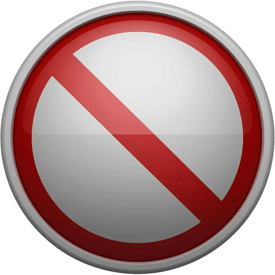 Erstelle ein Verbots Zeichen Emoji in grau emoji