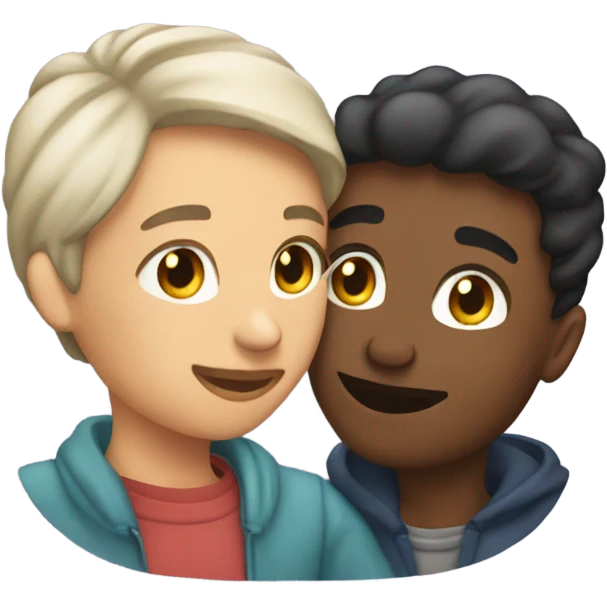 Kiss on cheek emoji