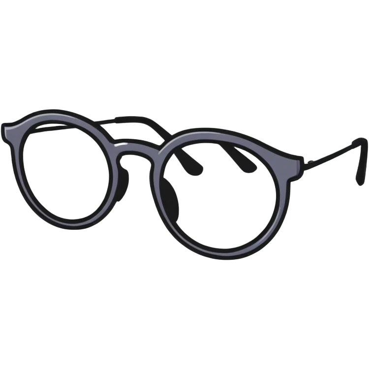 round glasses emoji