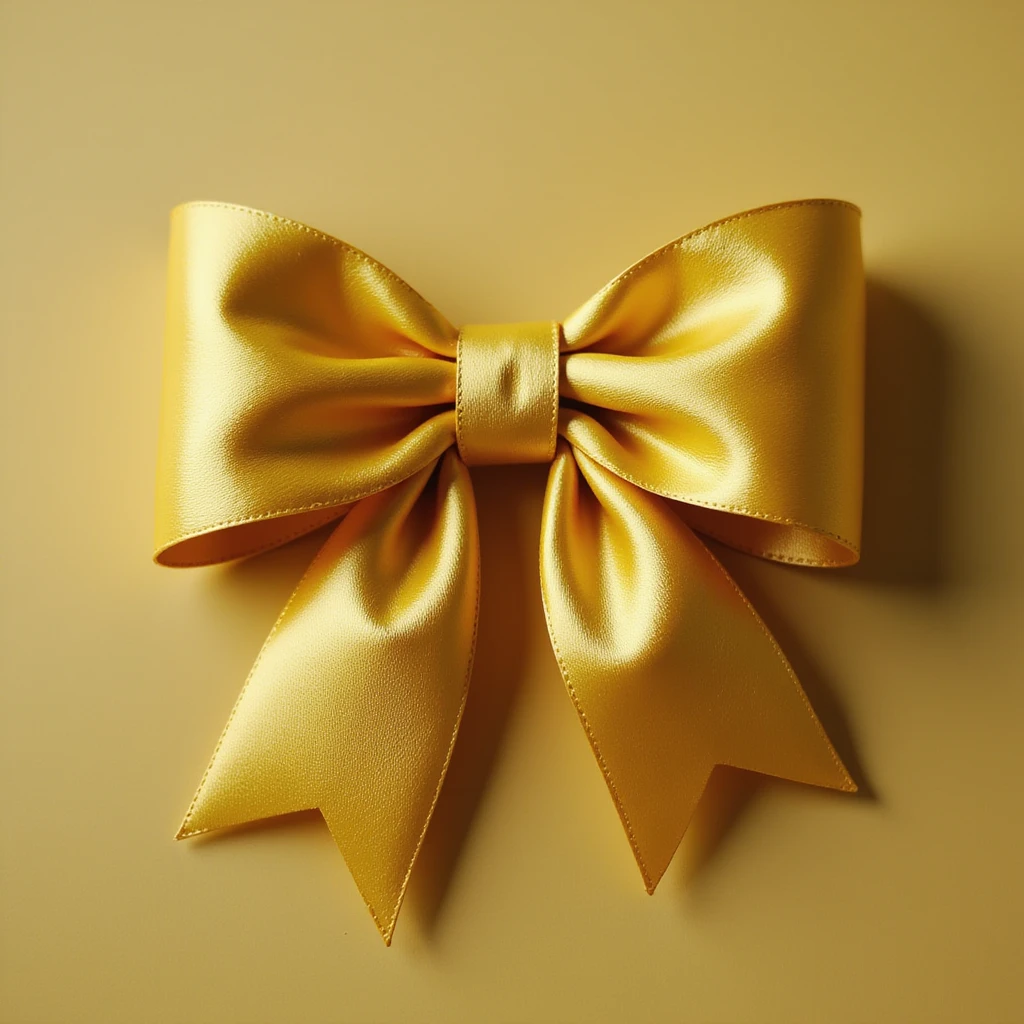 gothic yellow bow, photorealistic style, variation 3 emoji