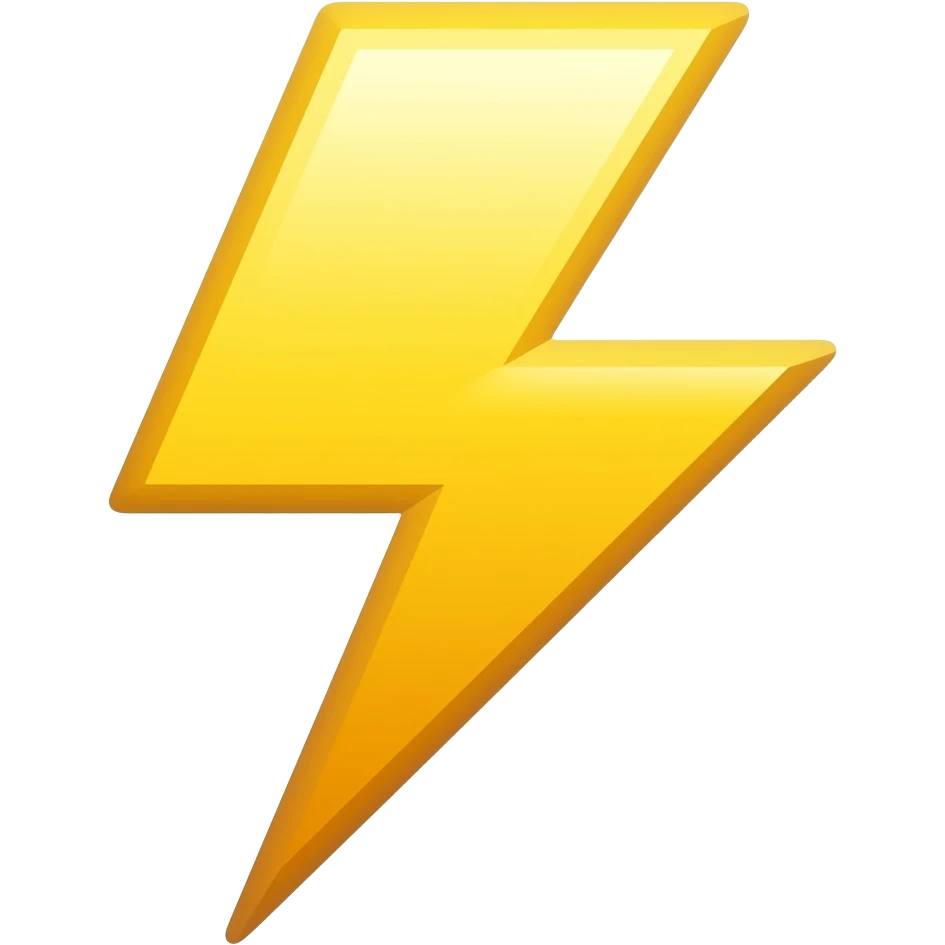 lightning emoji
