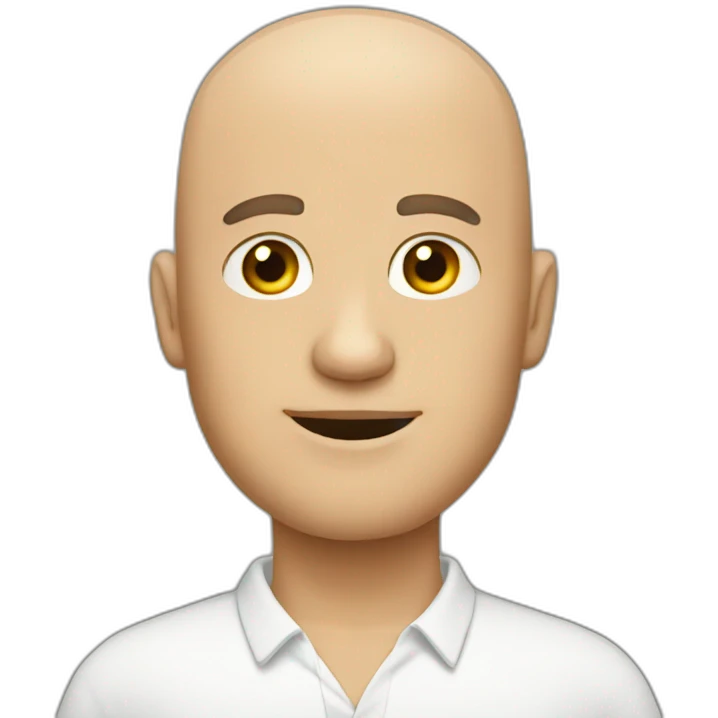 Bald man emoji