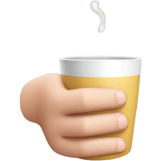 Drinking tea with pinky finger extended out emoji