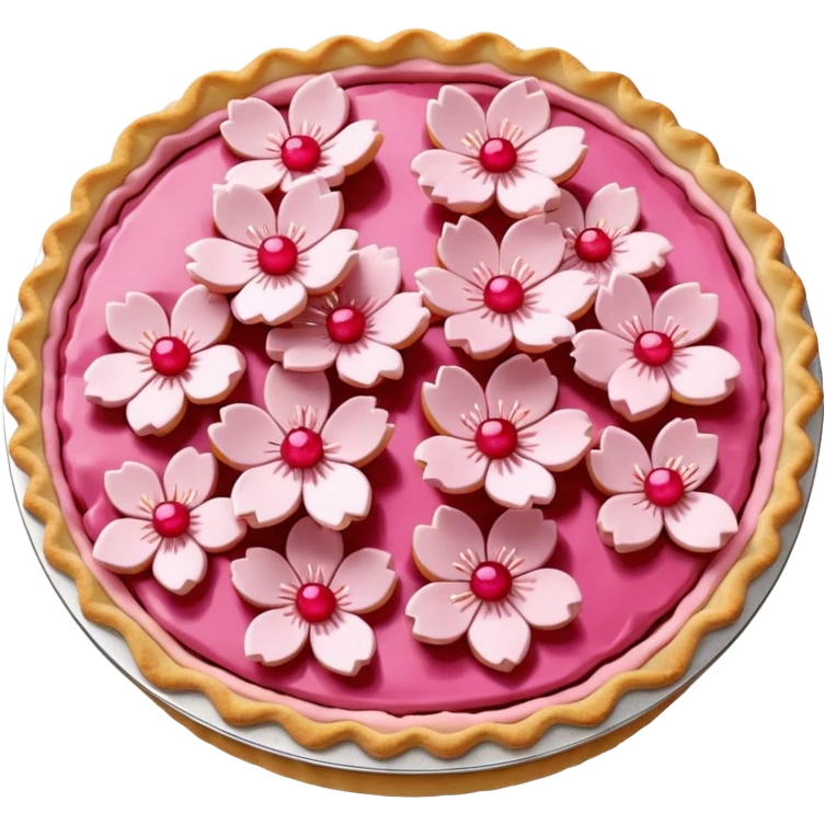 Pink Cherry Blossom Pie emoji