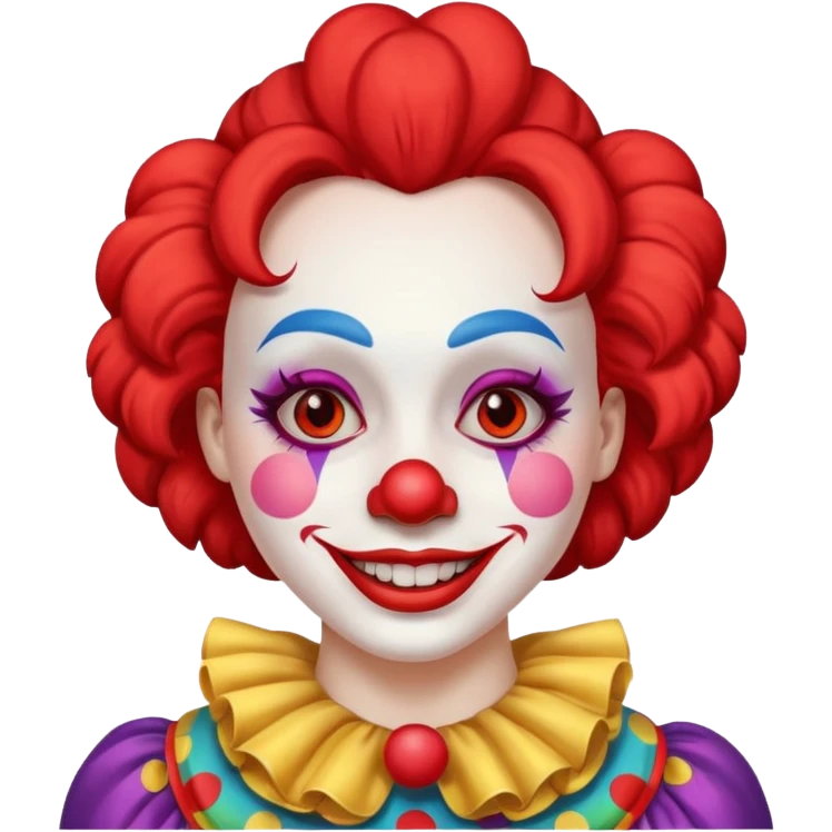 woman clown emoji