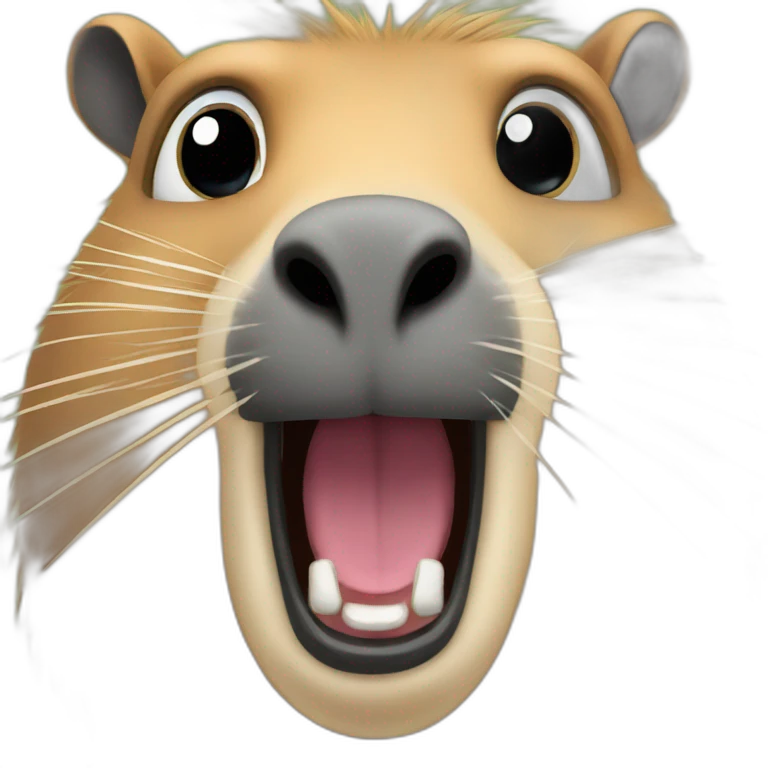 Capybara shocked  emoji