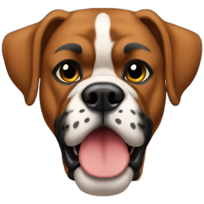 Boxer chien emoji
