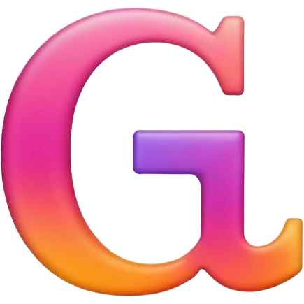letters QLF, fun gradient emoji