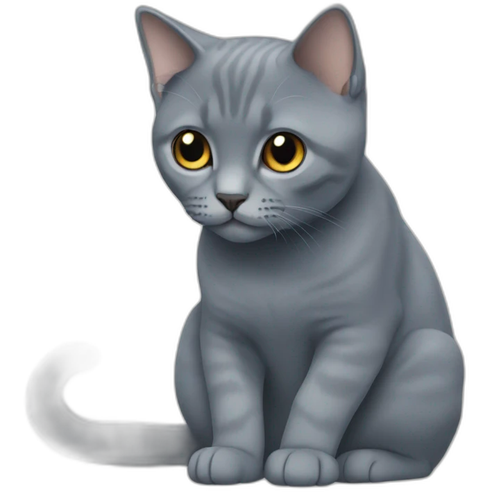 British blue short hair emoji