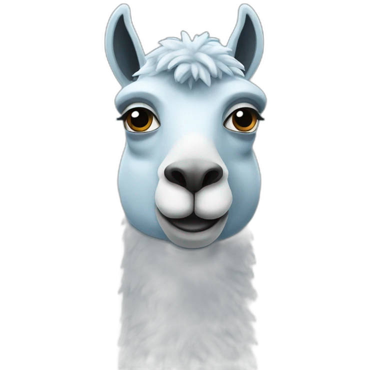 Blue lama emoji