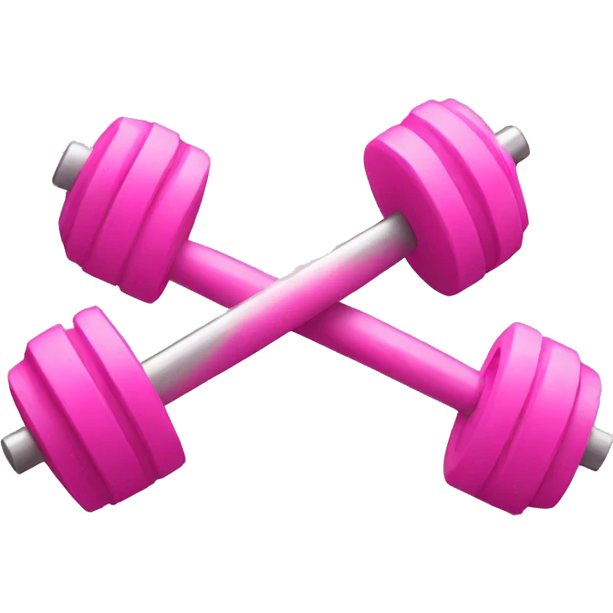 pink barbell emoji