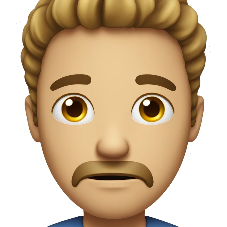 Man crying because of an HR appointment  emoji