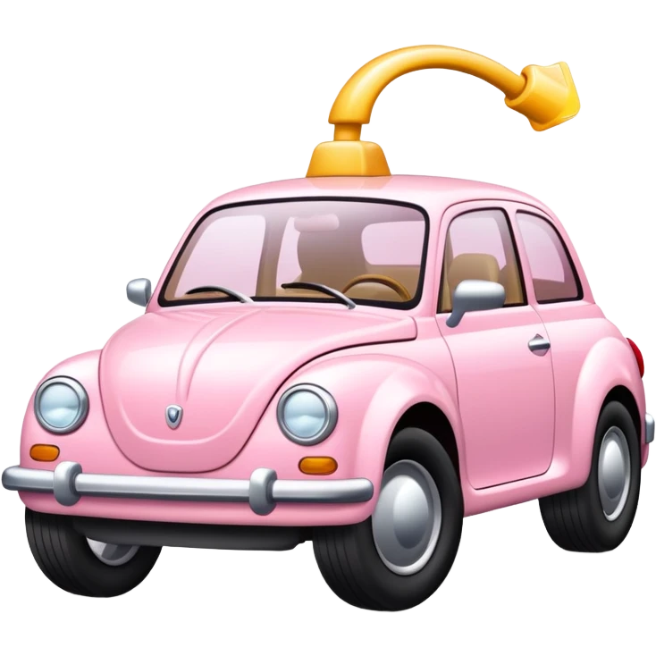 Light pink car driving emoji