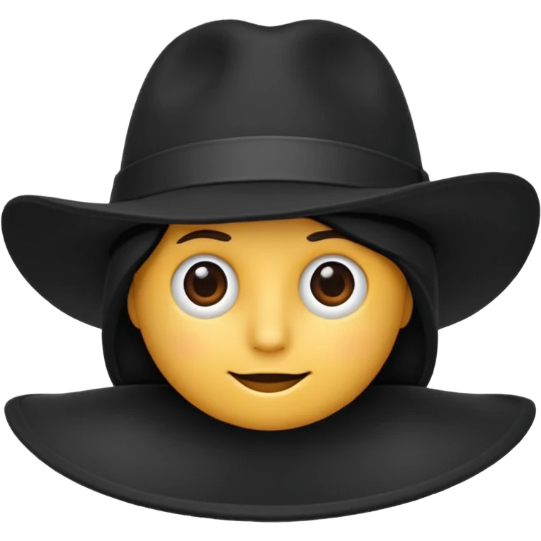 black hat emoji