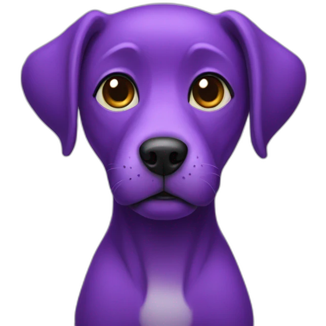 purple humanoid dog emoji