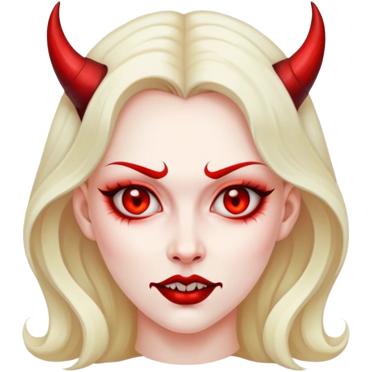 Lady devil face emoji