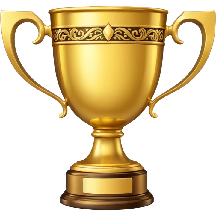 gold trophy classic cup shape emoji
