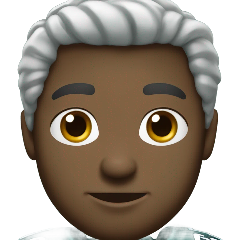 Dark hair wearing Philadelphia Eagles jersey emoji