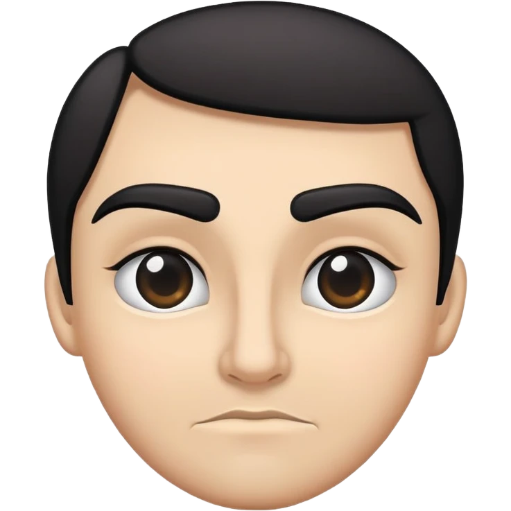 thick cartoon eyebrows emoji