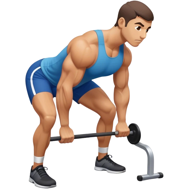 bent-over row exercise emoji