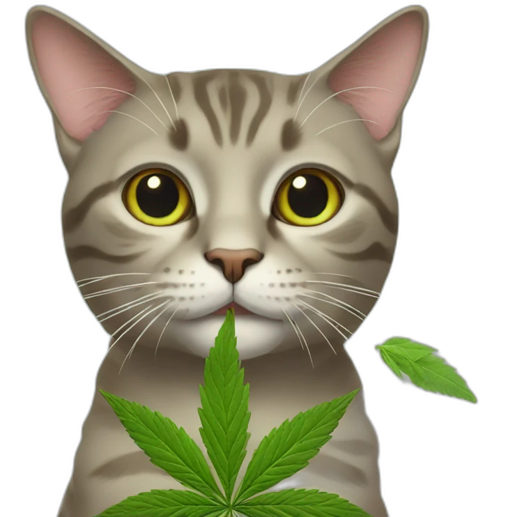 cat-with-marijuana emoji