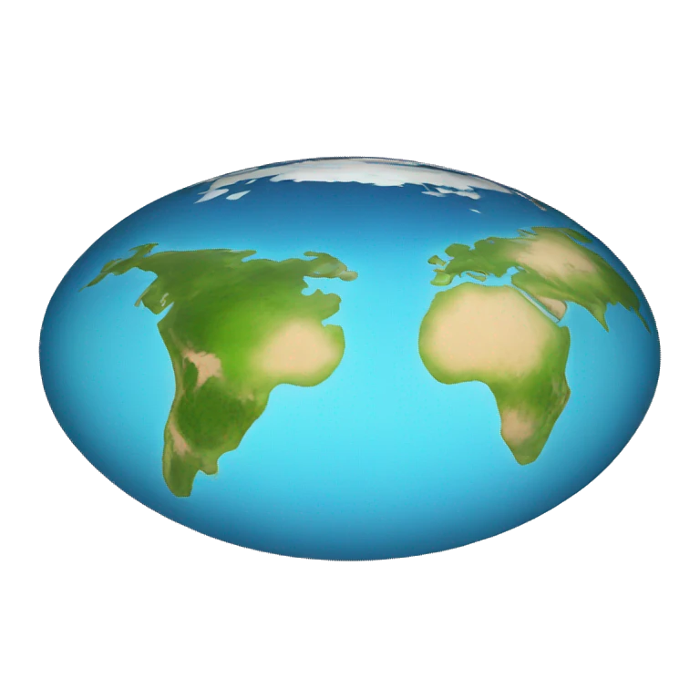 Flat earth emoji