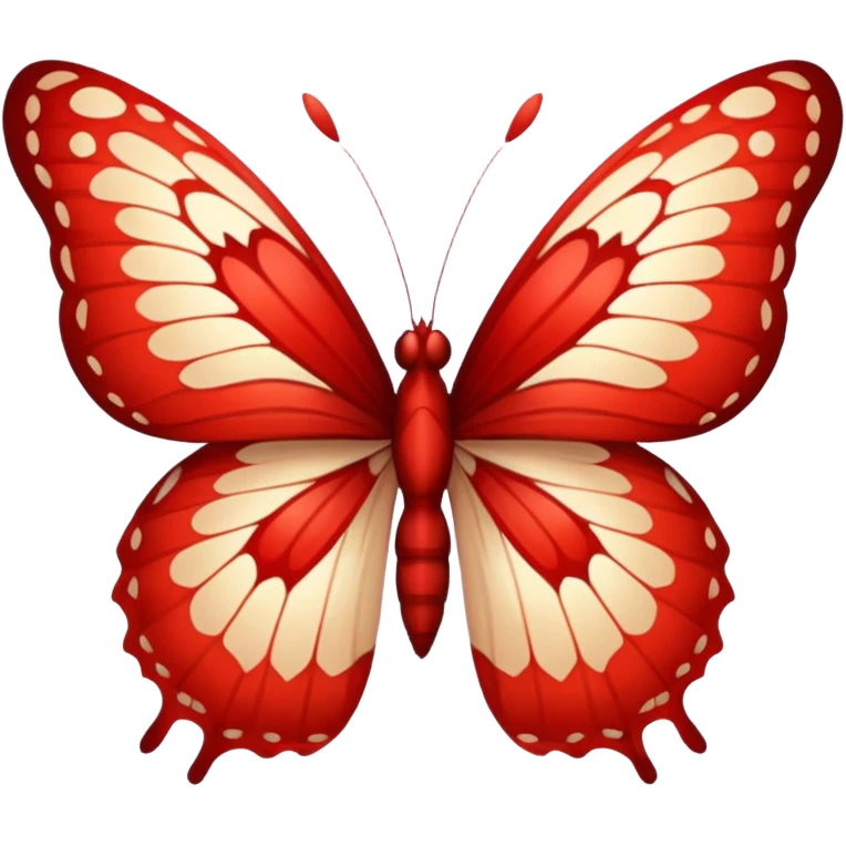 butterfly red emoji