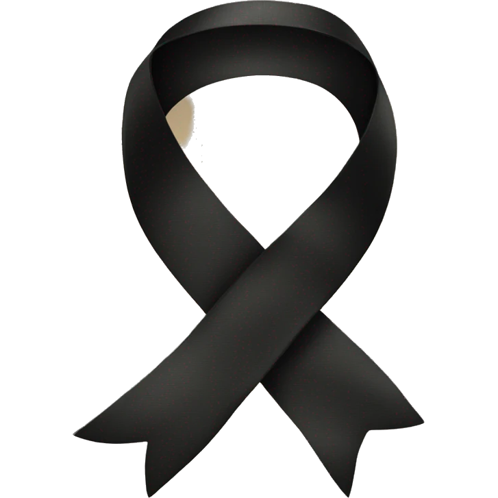 Black ribbon  emoji