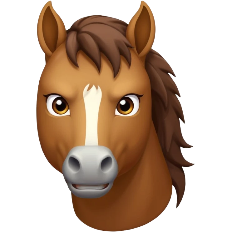 angry horse emoji