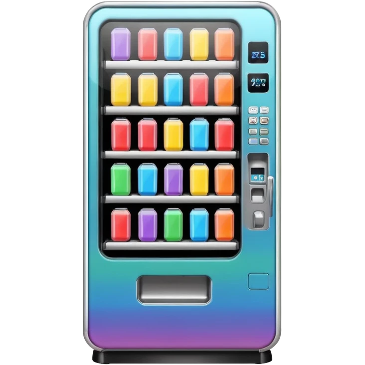 Sleek vending machine emoji