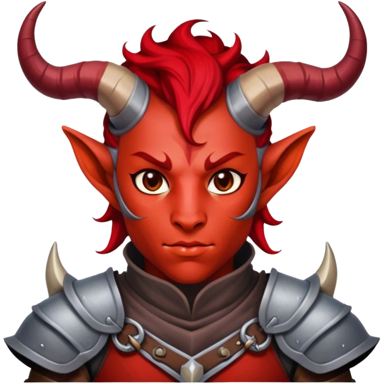 dnd male character tiefling and cloth emoji