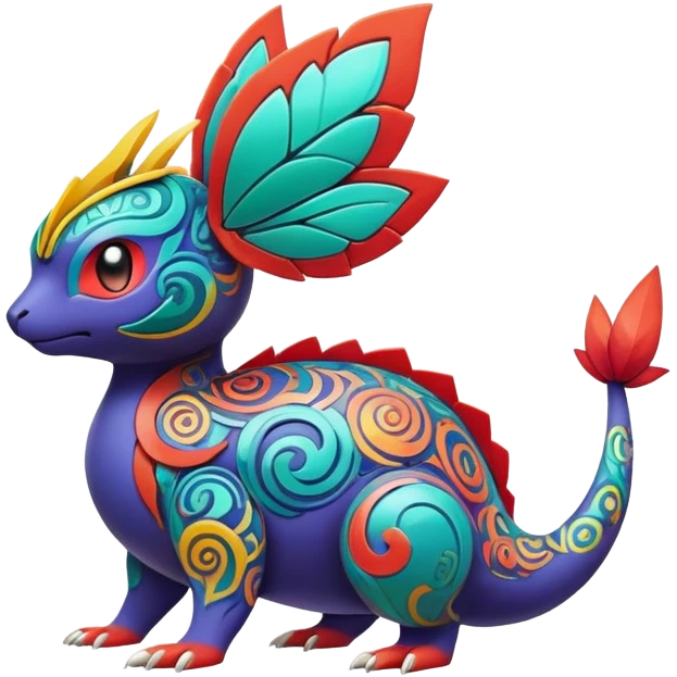 Colorful Floral Fakémon-Pokémon emoji