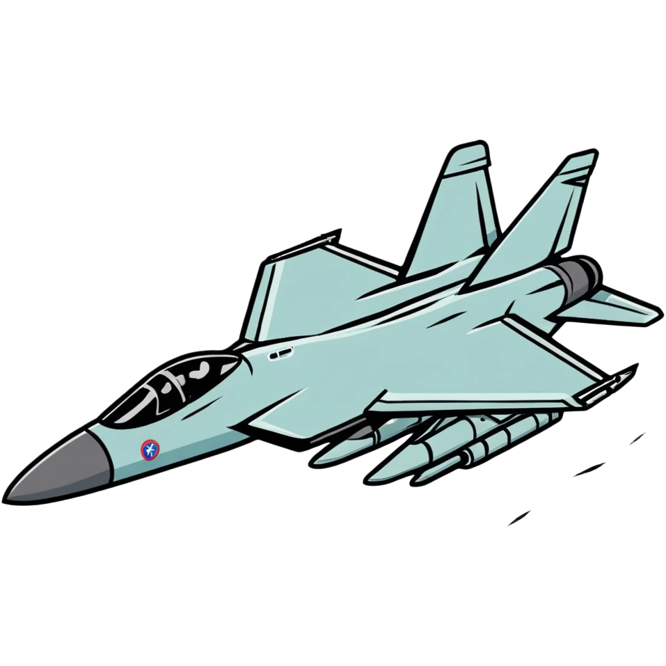 fighter jet dropping bombs emoji