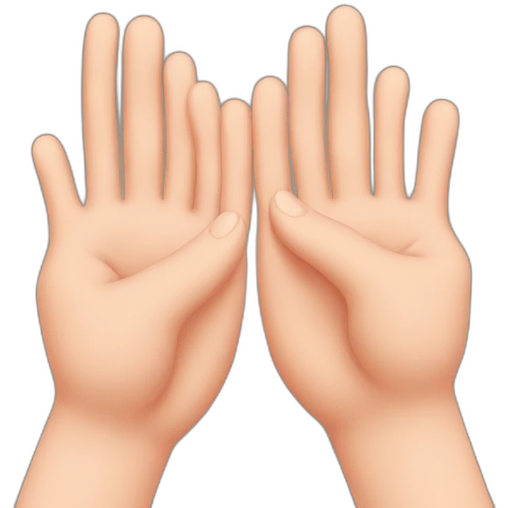 Love with hands emoji