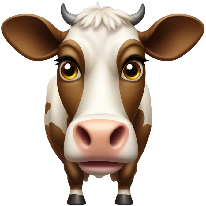Disturbed cow emoji