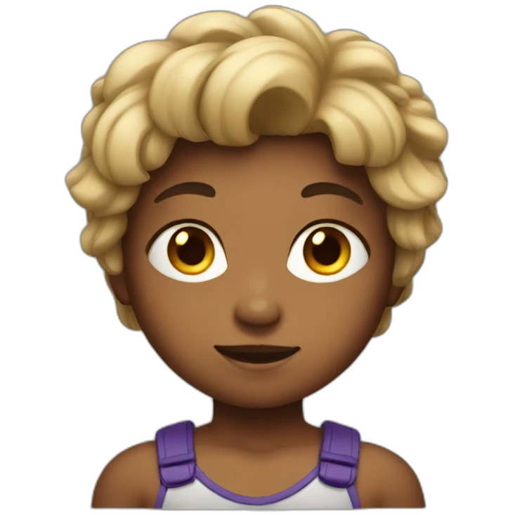 Girl muscular as a boy emoji