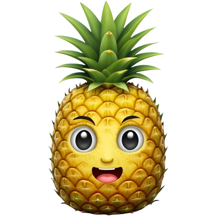 Pineapple face emoji
