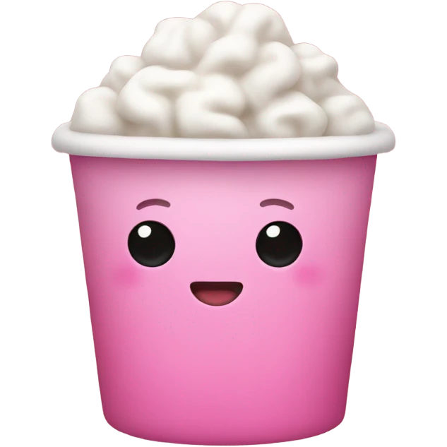Pink boba emoji