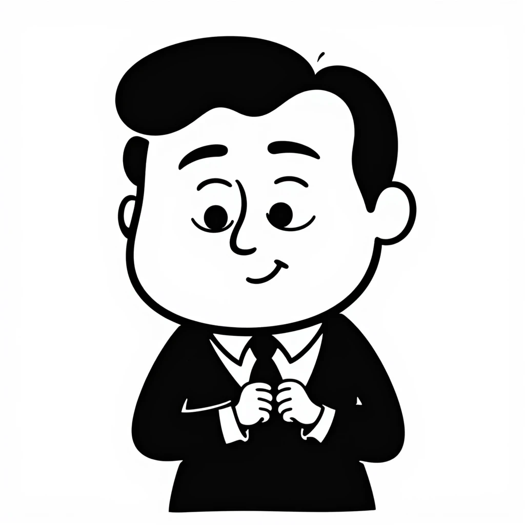 boss baby character, hand drawn doodle style emoji