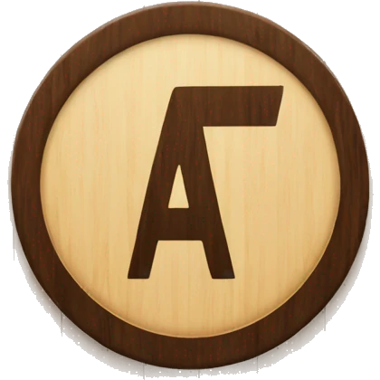 A circle wooden board with a Ifa sign  emoji