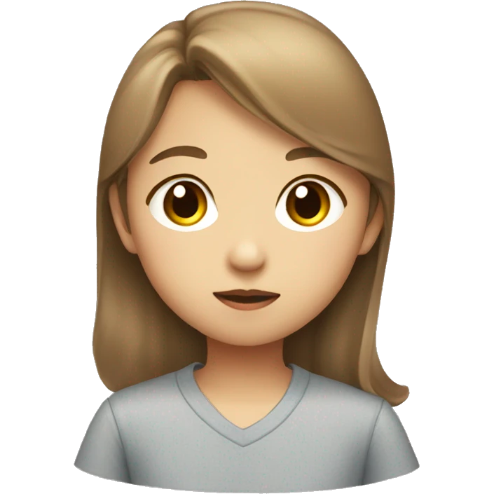 Asian boy kissing girl with light brown hair  emoji