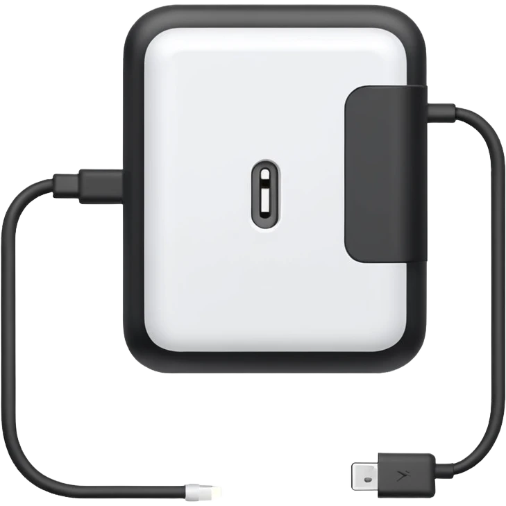 white phone charger emoji