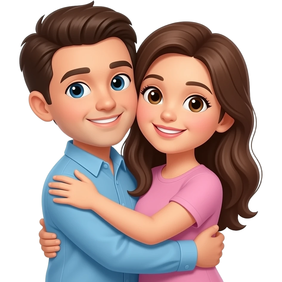 Hug pose emoji