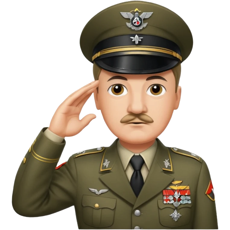 Hitler saluting emoji