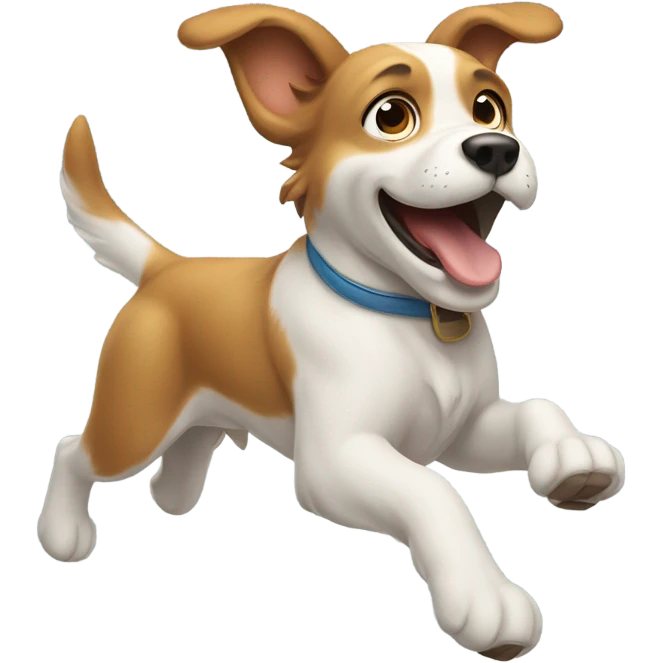 Dog flying emoji