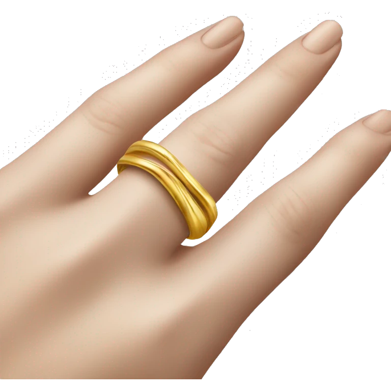 gold wavy ring emoji