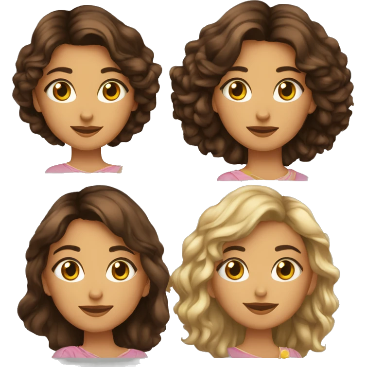 Morena praiana pele clara e olhos castanhos emoji