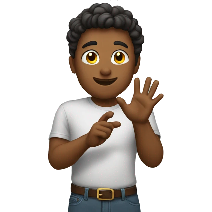 Gesture a little emoji